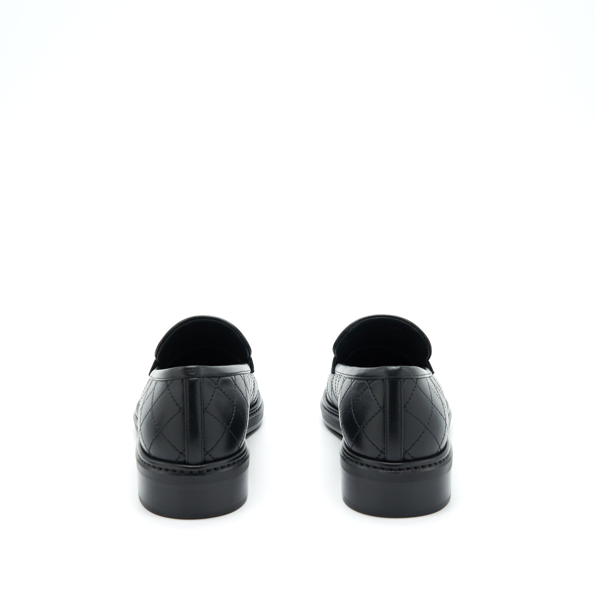 CHANEL QUILTED LEATHER WITH CC LOGO LOAFER BLACK LGHW