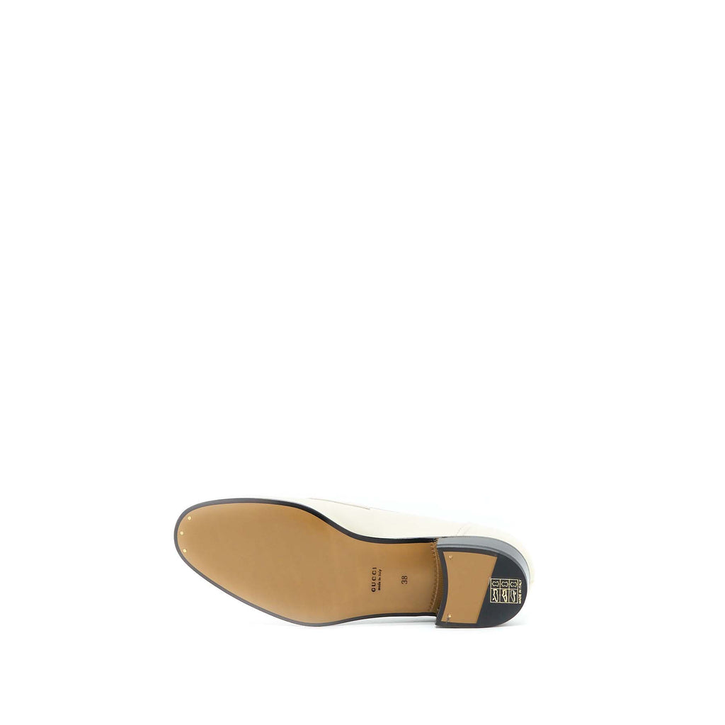 GUCCI WOMEN’S LOAFER WITH HORSEBIT CALFSKIN WHITE GHW