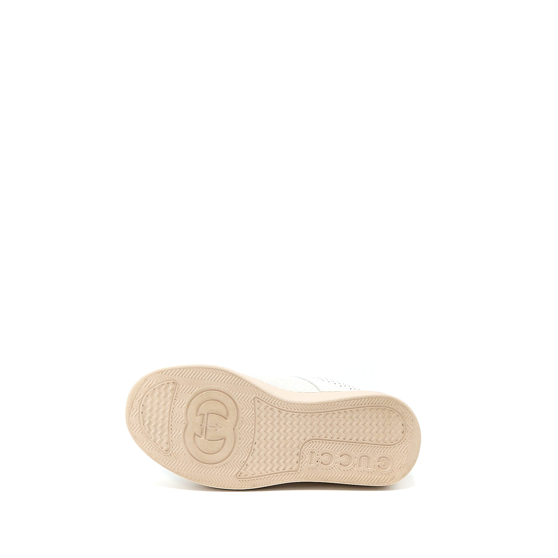 GUCCI WOMEN’S GG EMBOSSED SNEAKER WHITE/PINK