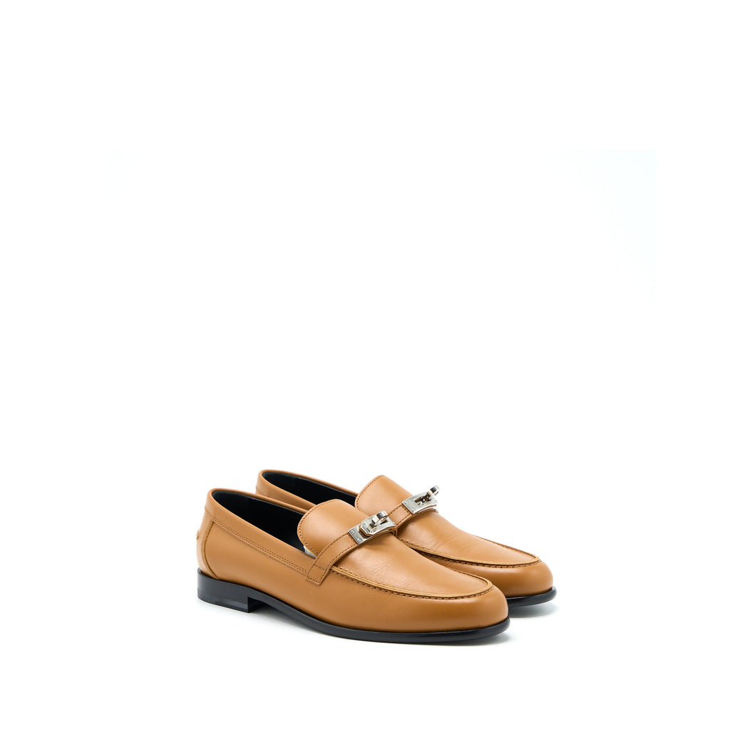 HERMES FEMME DESTIN LOAFER CALFSKIN NATURAL SHW