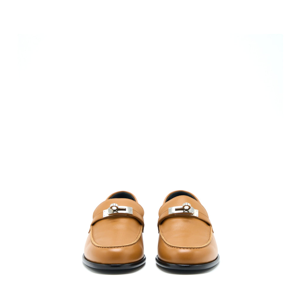 HERMES FEMME DESTIN LOAFER CALFSKIN NATURAL SHW