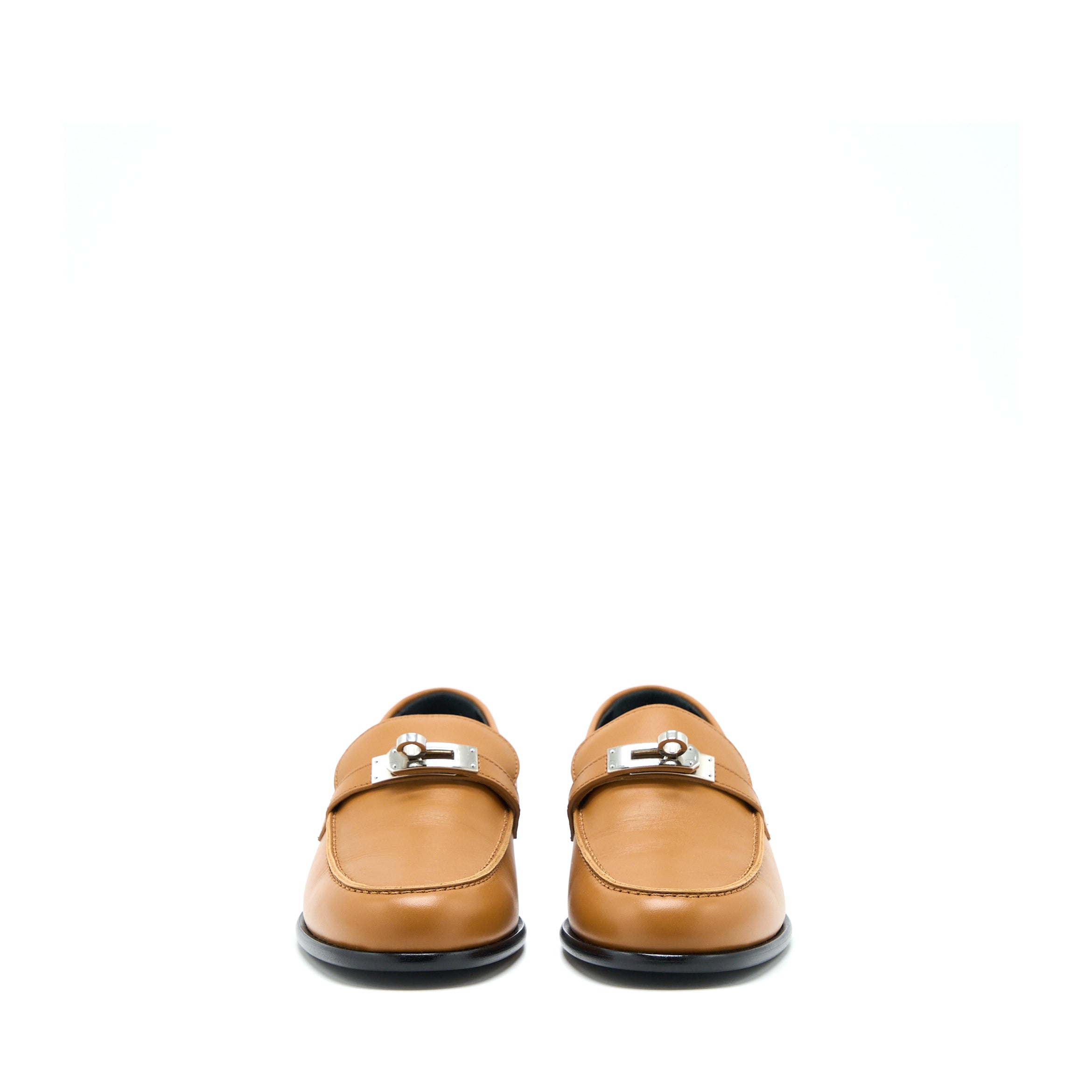 HERMES FEMME DESTIN LOAFER CALFSKIN NATURAL SHW