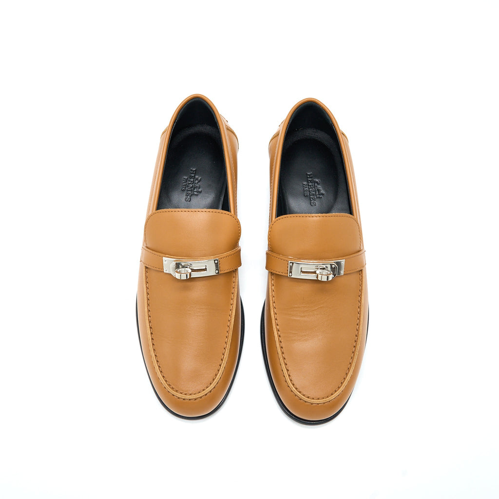 HERMES FEMME DESTIN LOAFER CALFSKIN NATURAL SHW