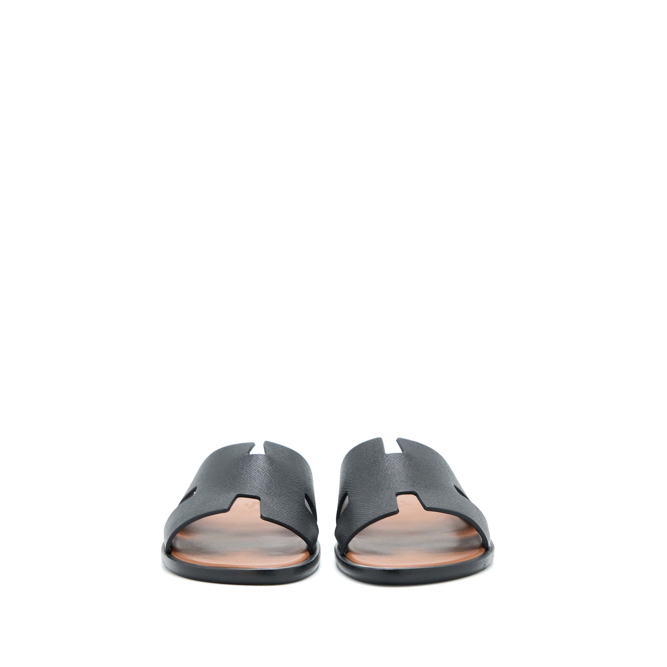 HERMES IZMIR SANDAL BLACK