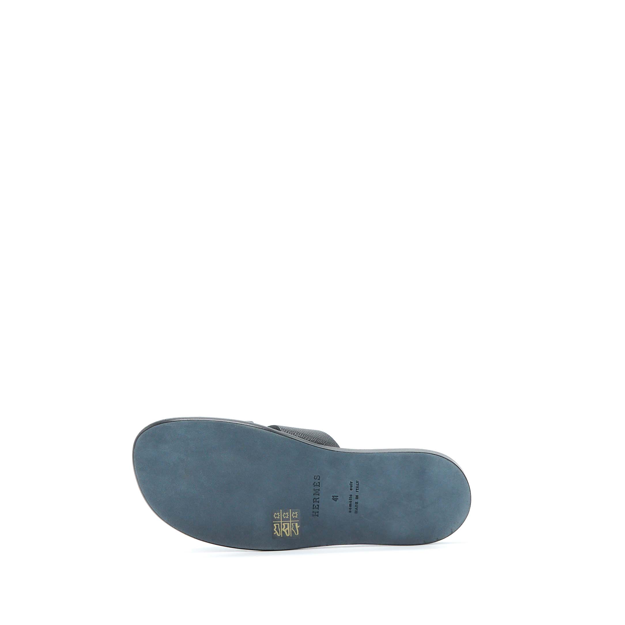 HERMES IZMIR SANDAL BLACK