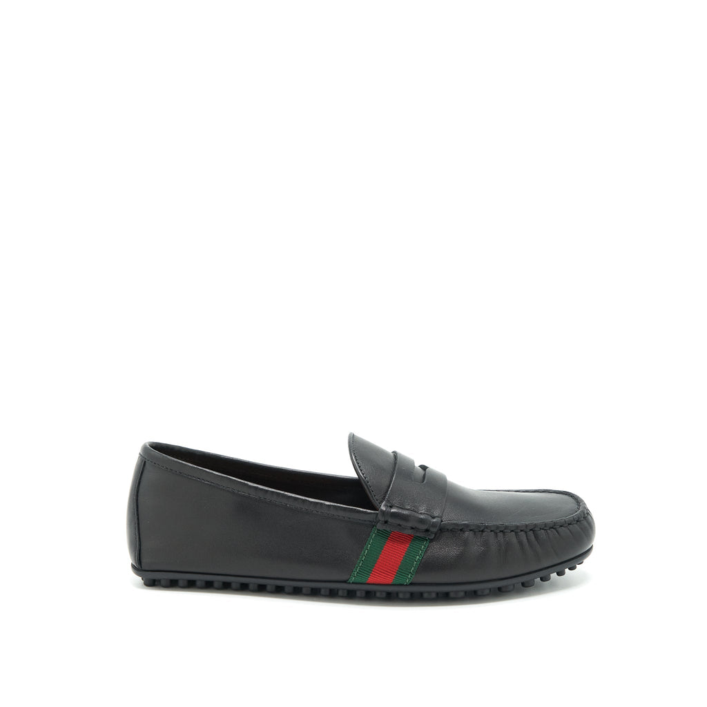 GUCCI MEN’S LEATHER LOAFER BLACK