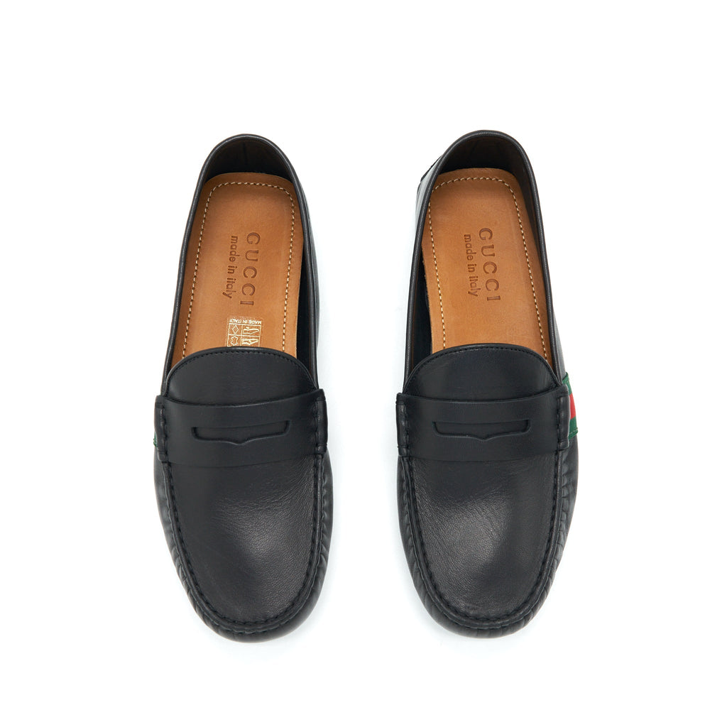 GUCCI MEN’S LEATHER LOAFER BLACK