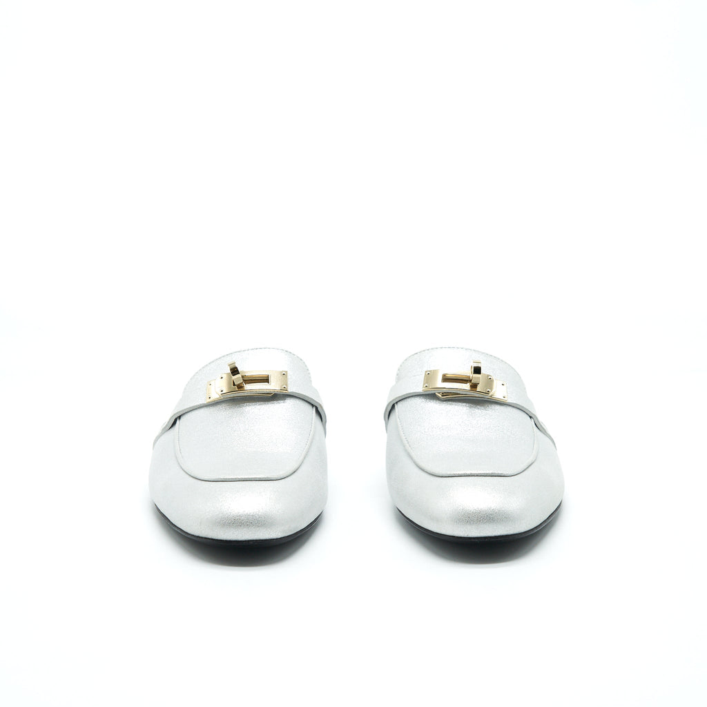 HERMES OZ MULE GRIS ARGENTE LGHW