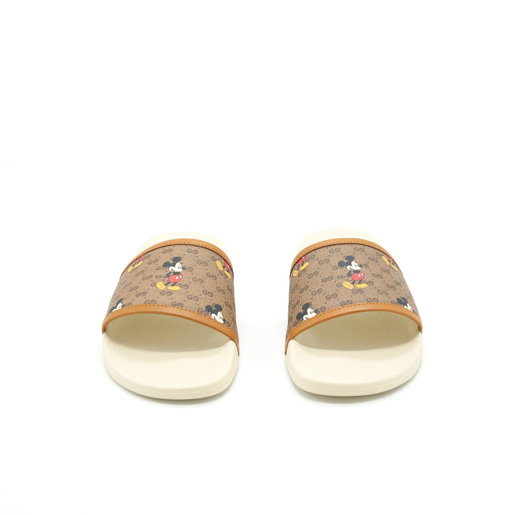 GUCCI X DISNEY MICKEY MOUSE CANVAS SLIDERS