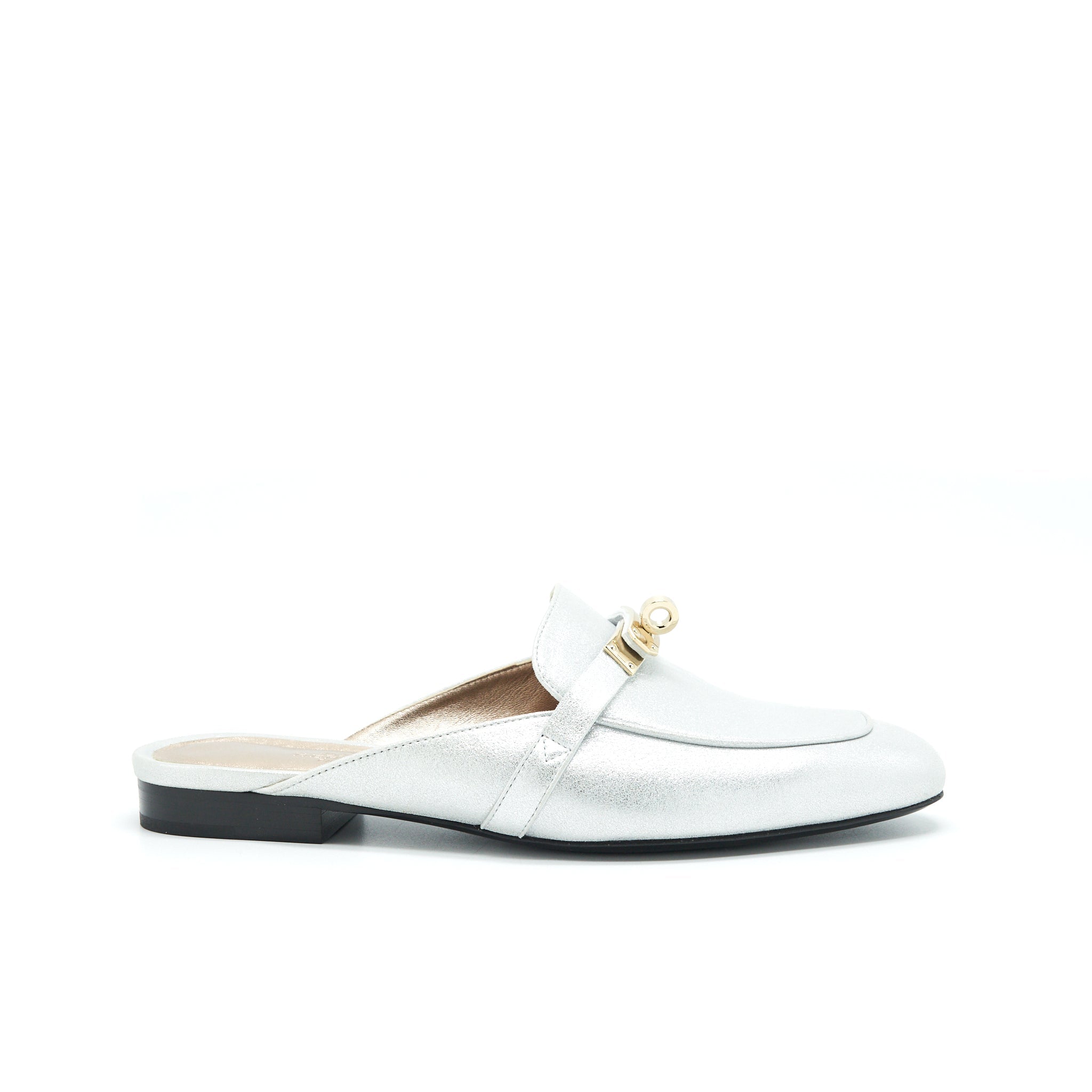 HERMES OZ MULE GRIS ARGENTE LGHW