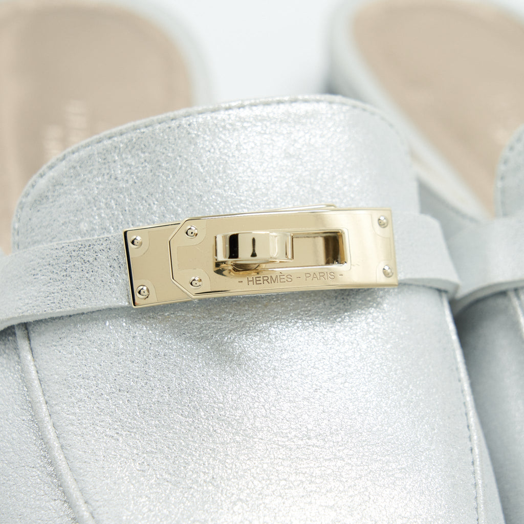 HERMES OZ MULE GRIS ARGENTE LGHW