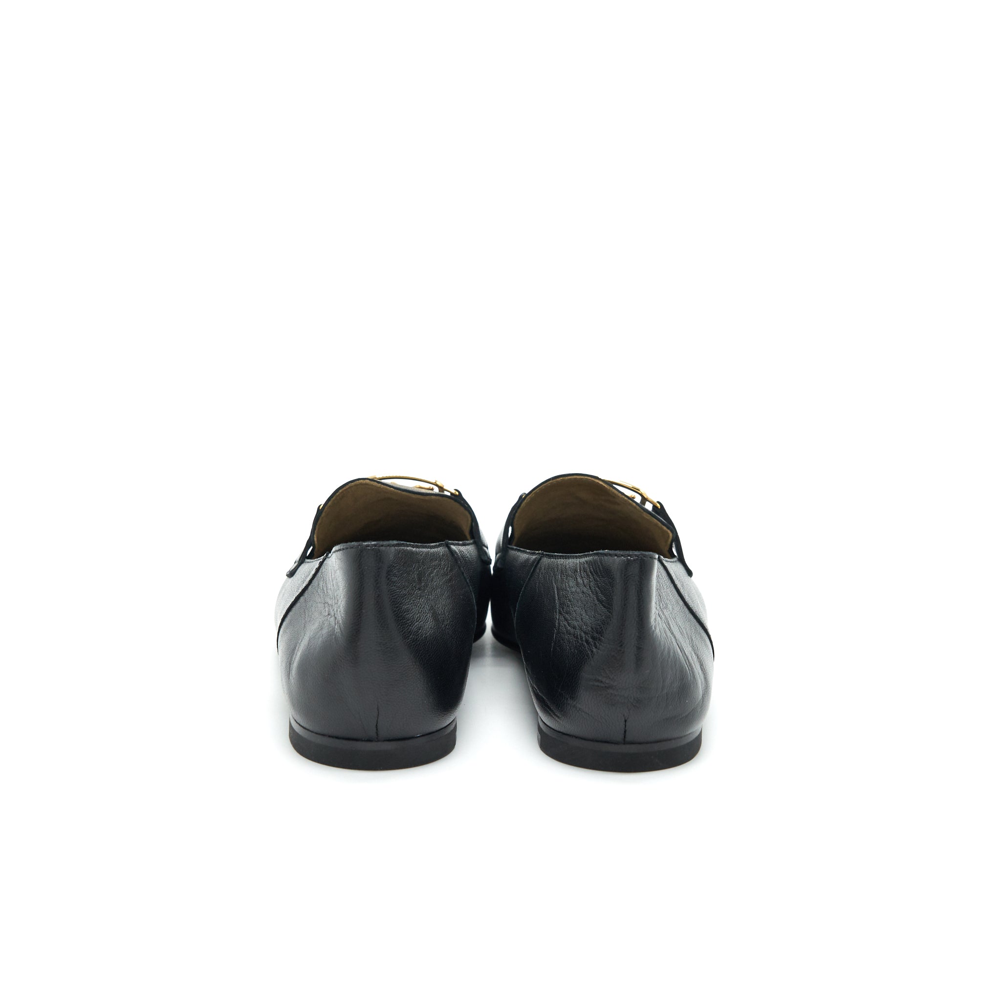 HERMES TIME LOAFER BLACK GHW