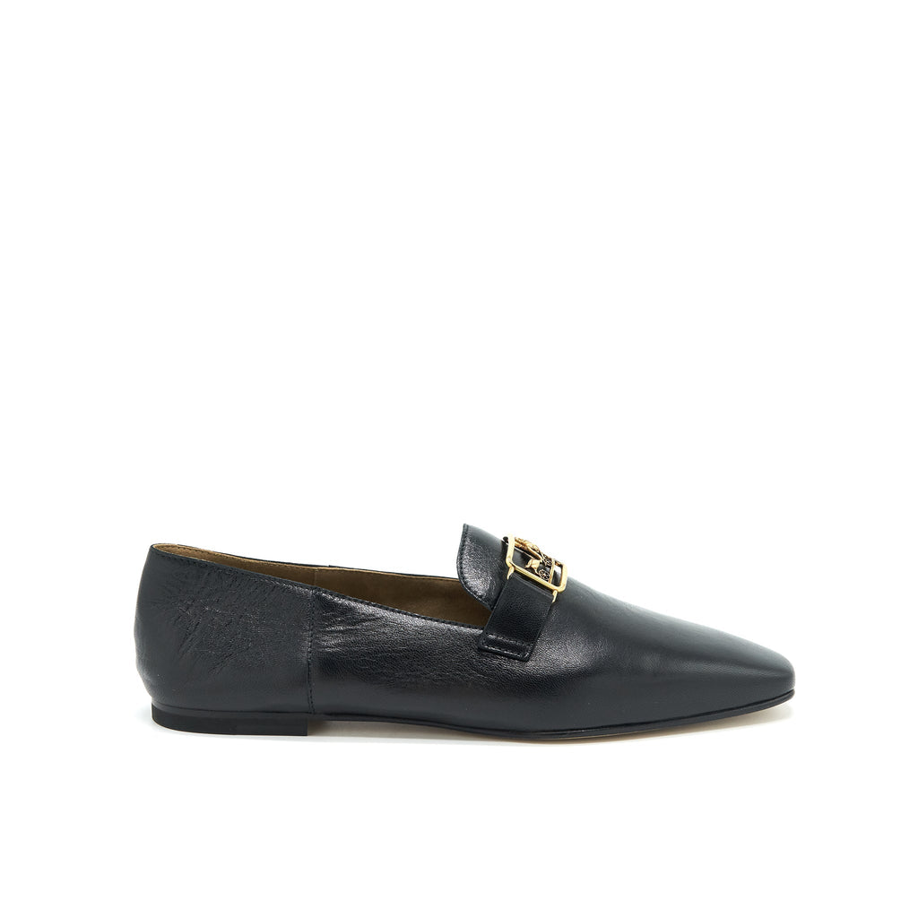 HERMES TIME LOAFER BLACK GHW