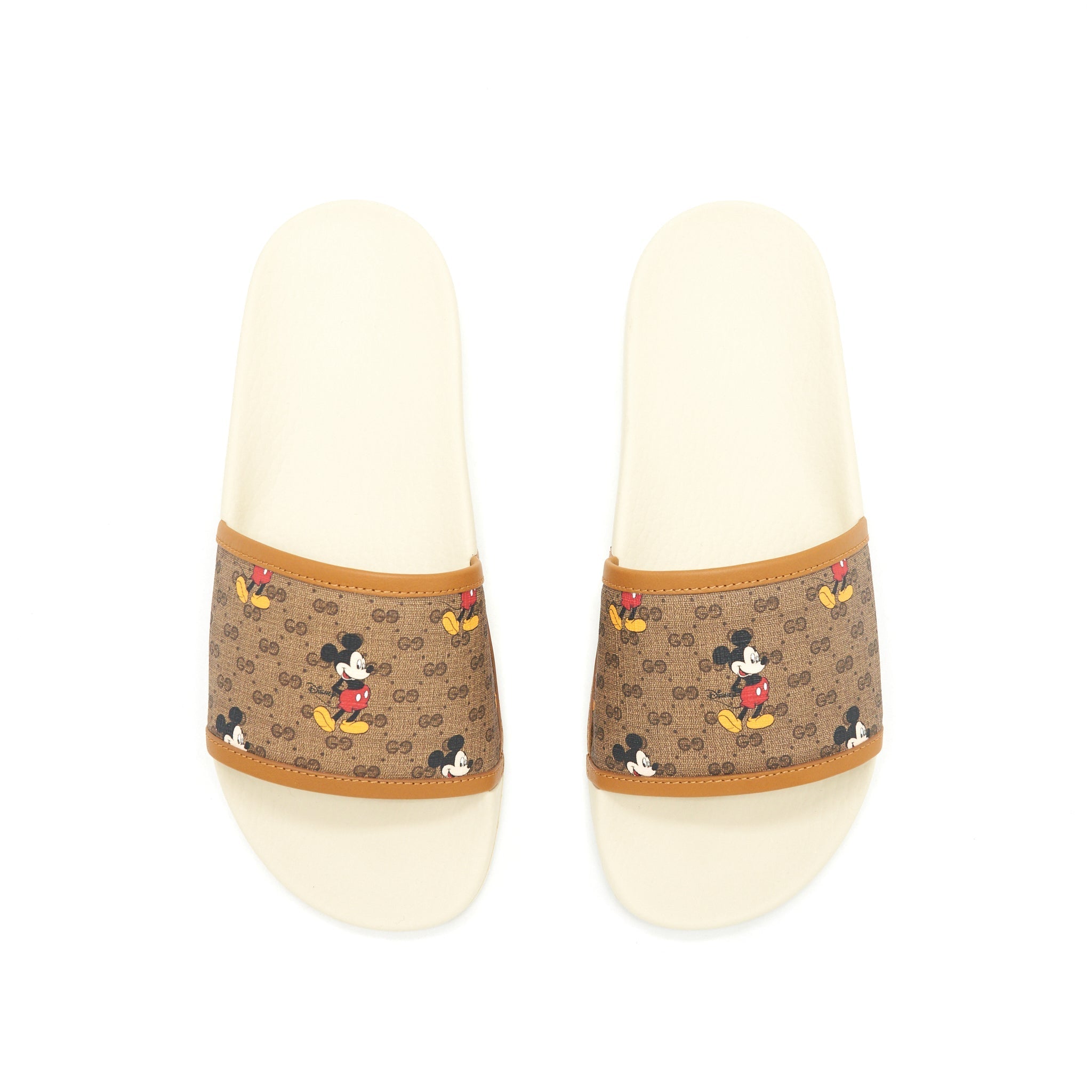 GUCCI X DISNEY MICKEY MOUSE CANVAS SLIDERS