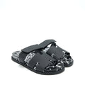 HERMES MEN’S CHYPRE SANDAL BLACK AND WHITE