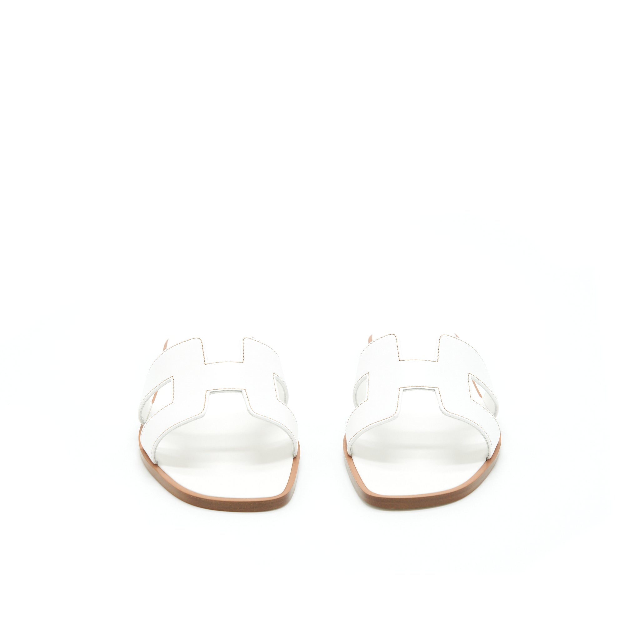 HERMES ORAN SANDAL BOX BLANC