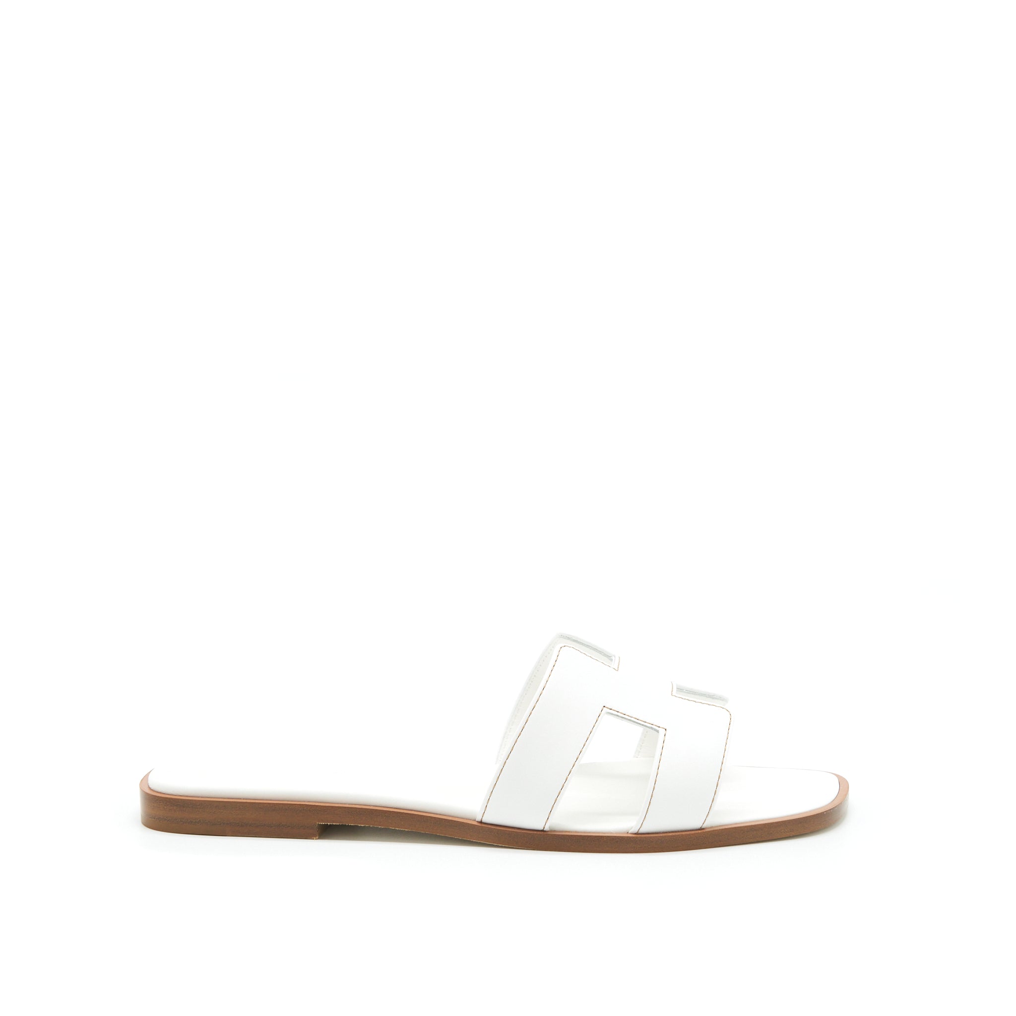 HERMES ORAN SANDAL BOX BLANC