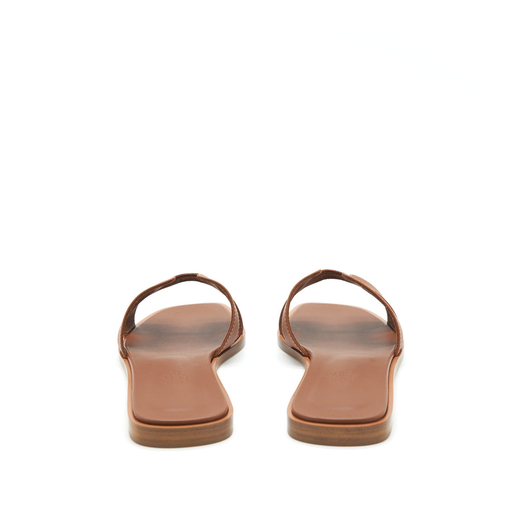 HERMES ORAN SANDAL BOX GOLD