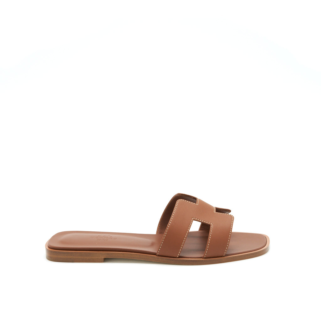 HERMES ORAN SANDAL BOX GOLD