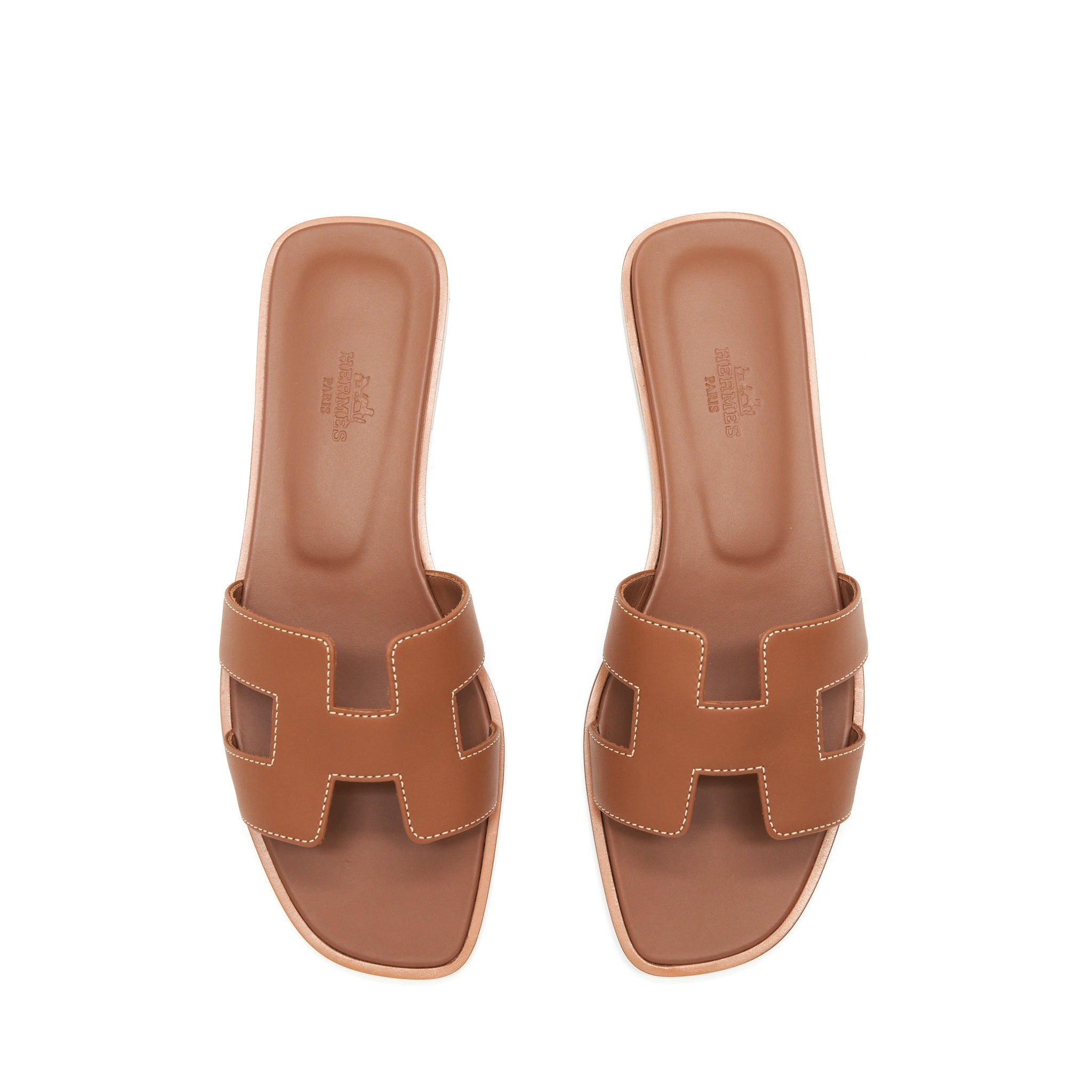 HERMES ORAN SANDAL BOX GOLD
