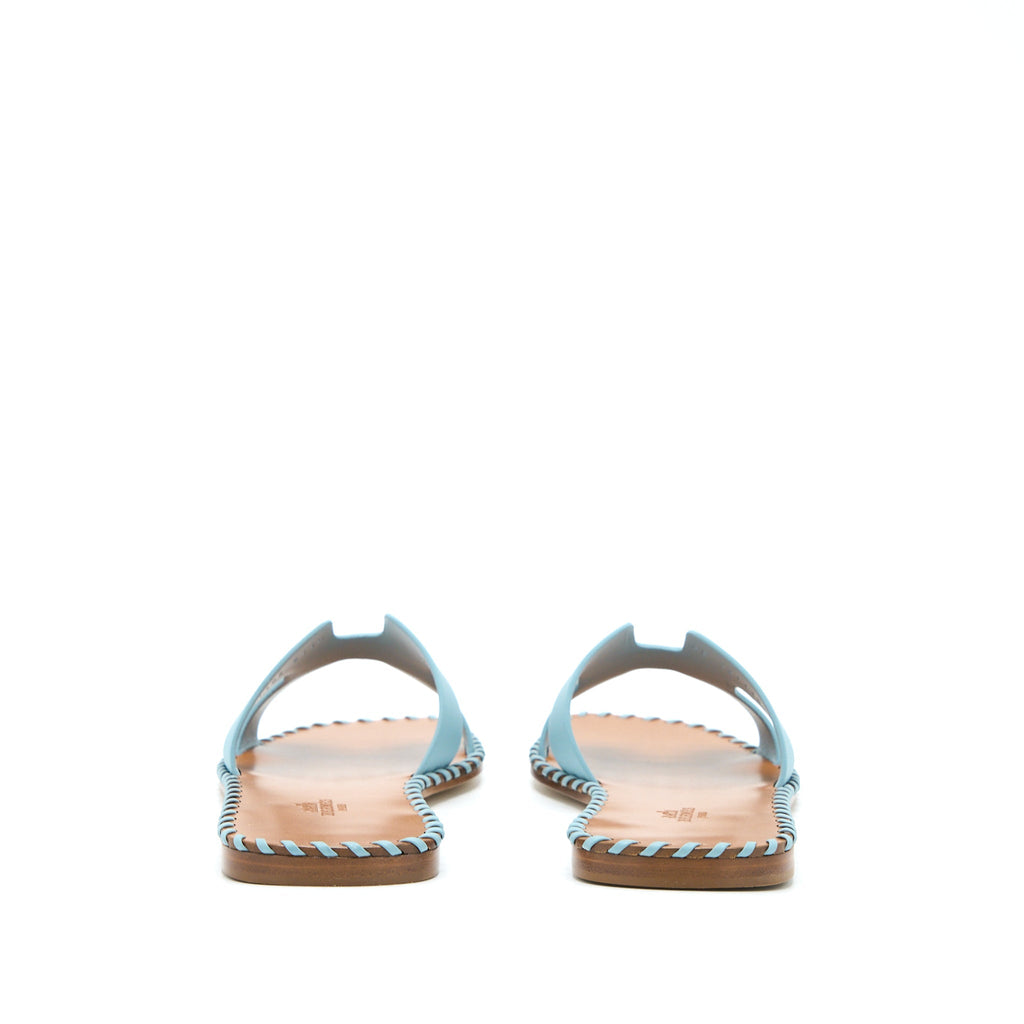 HERMES ORAN SANDALS VERT D’EAU
