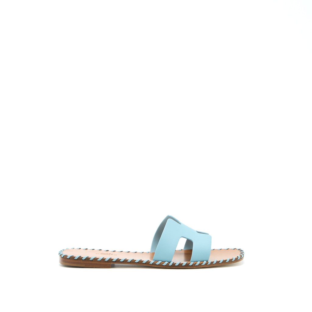 HERMES ORAN SANDALS VERT D’EAU