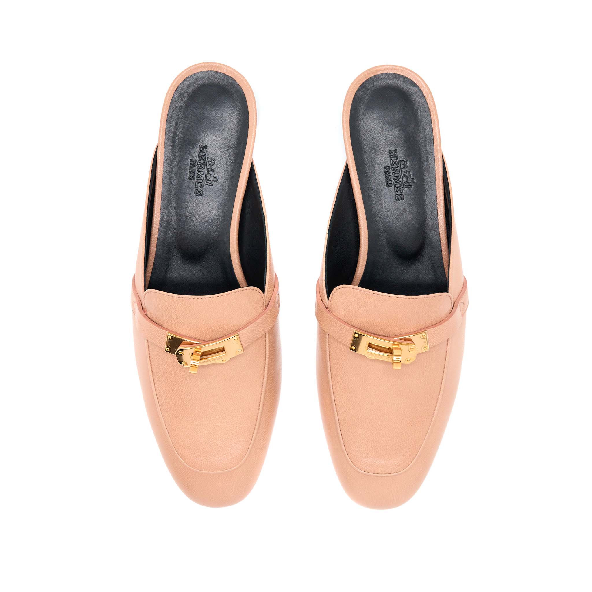 HERMES MULES FEMME OZ CHEVRE ROSE AUBE RGHW