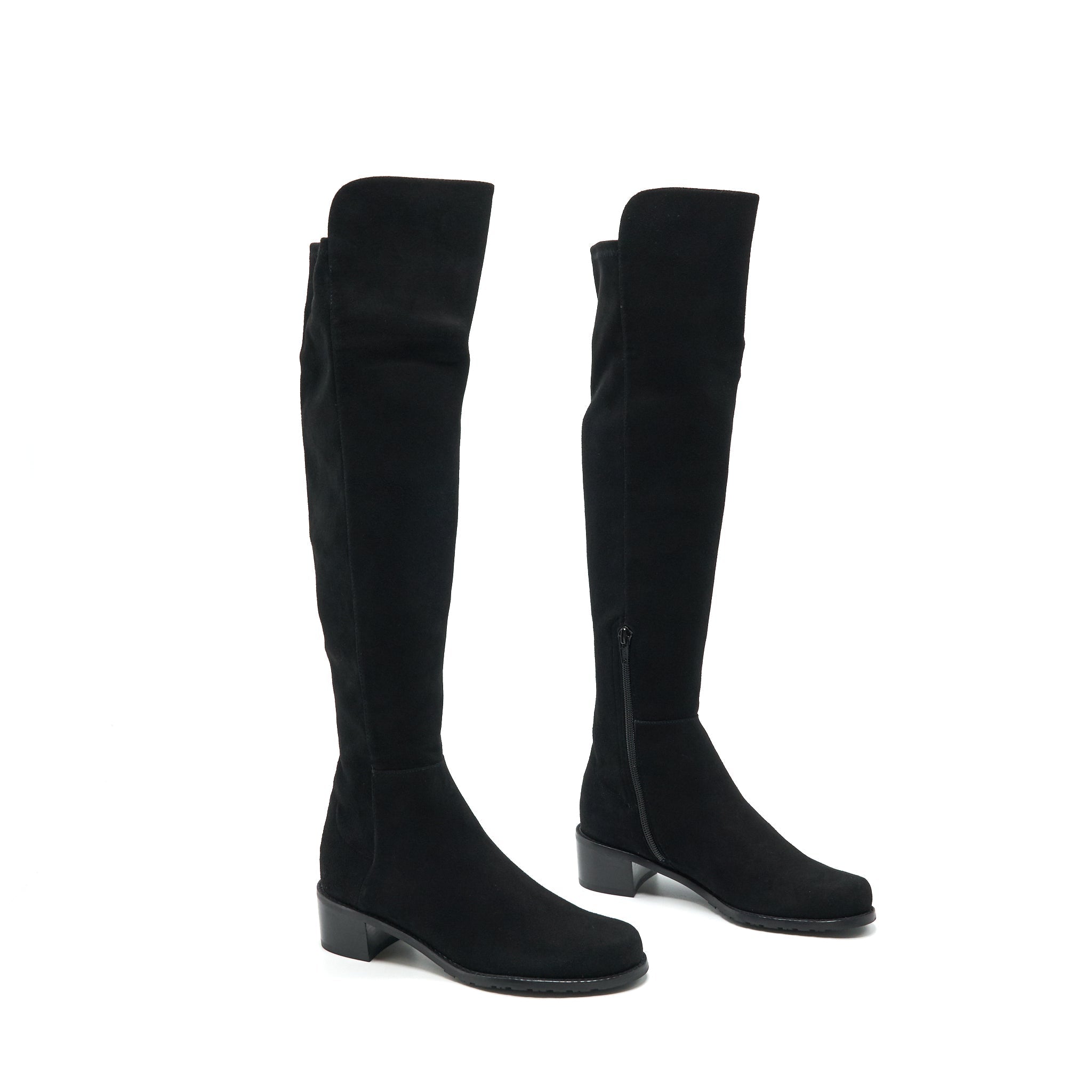 STUART WEITZMAN ALLSERVE SUEDE LEATHER BOOTS