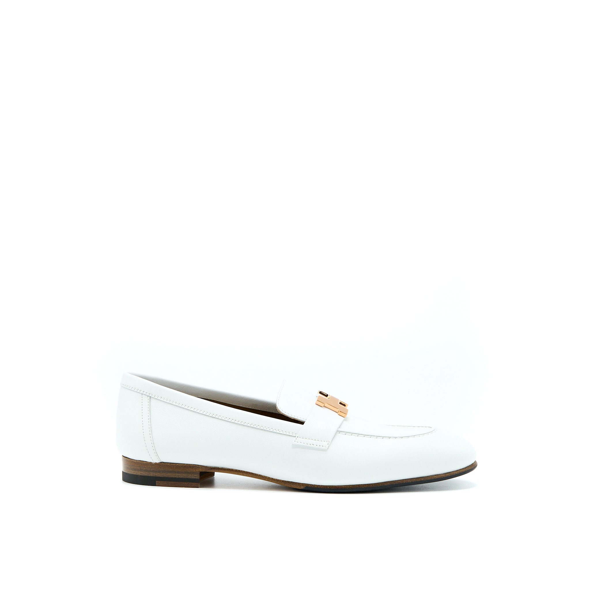 HERMES PARIS LOAFER WHITE RGHW