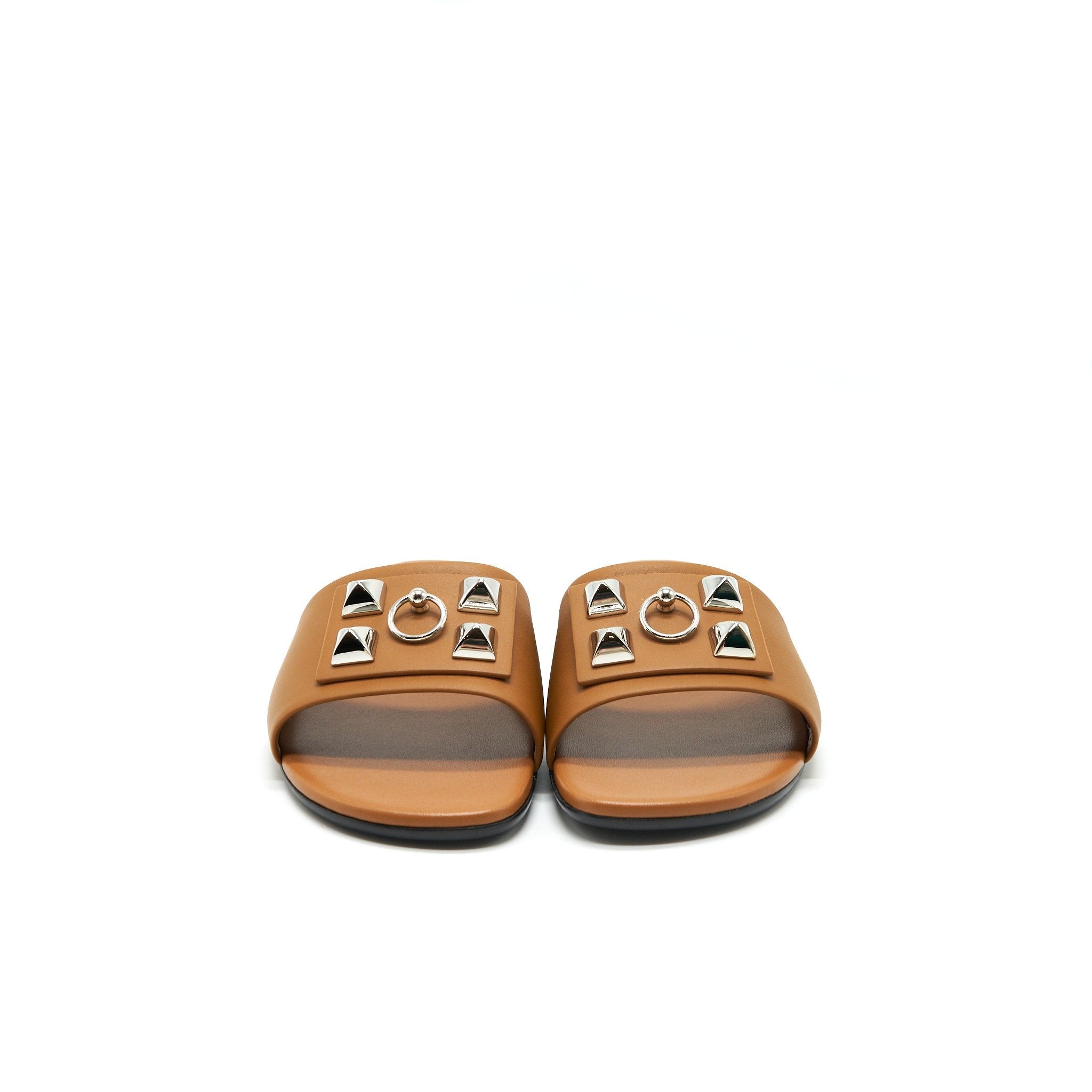HERMES DUNE SANDAL GOLD WITH SHW