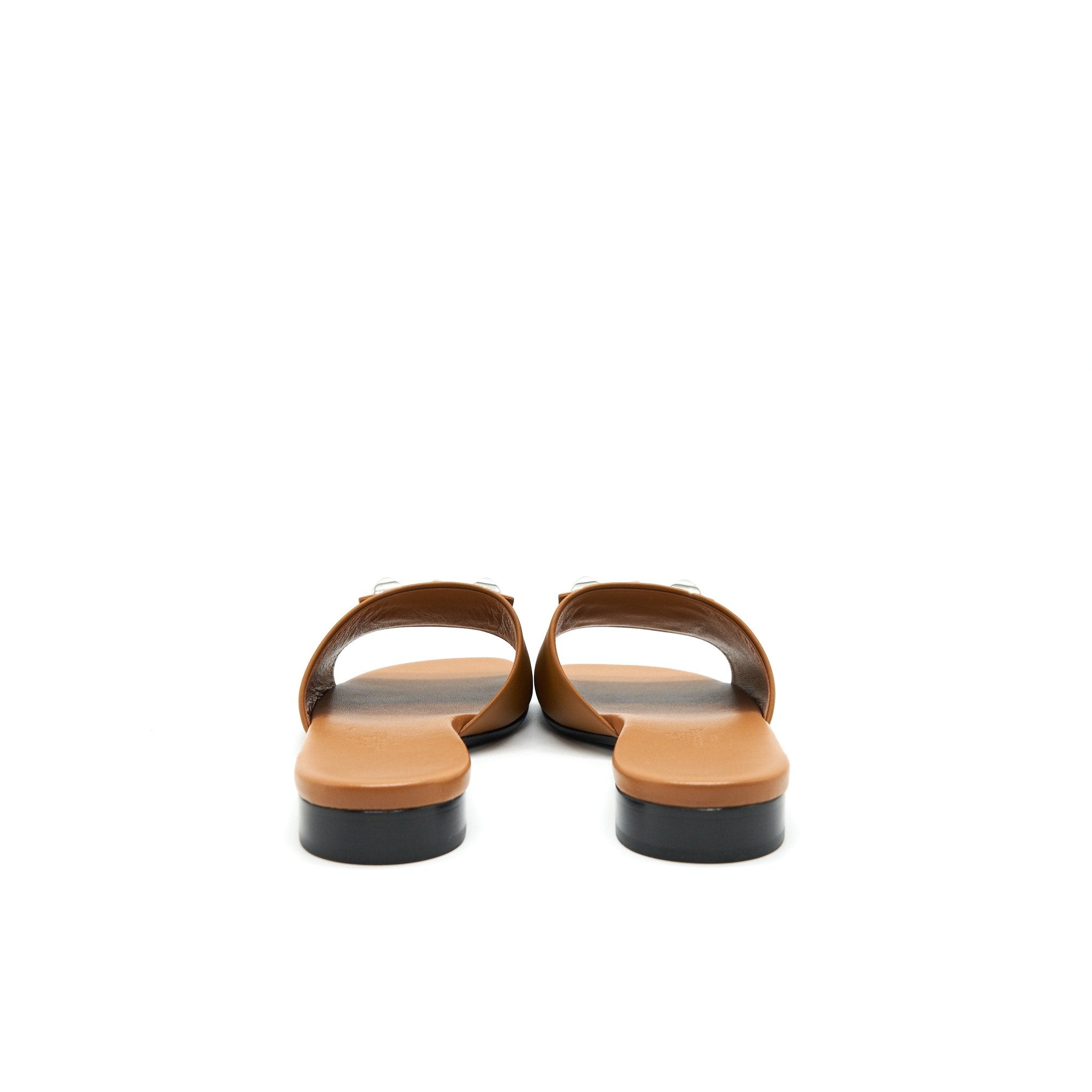 HERMES DUNE SANDAL GOLD WITH SHW