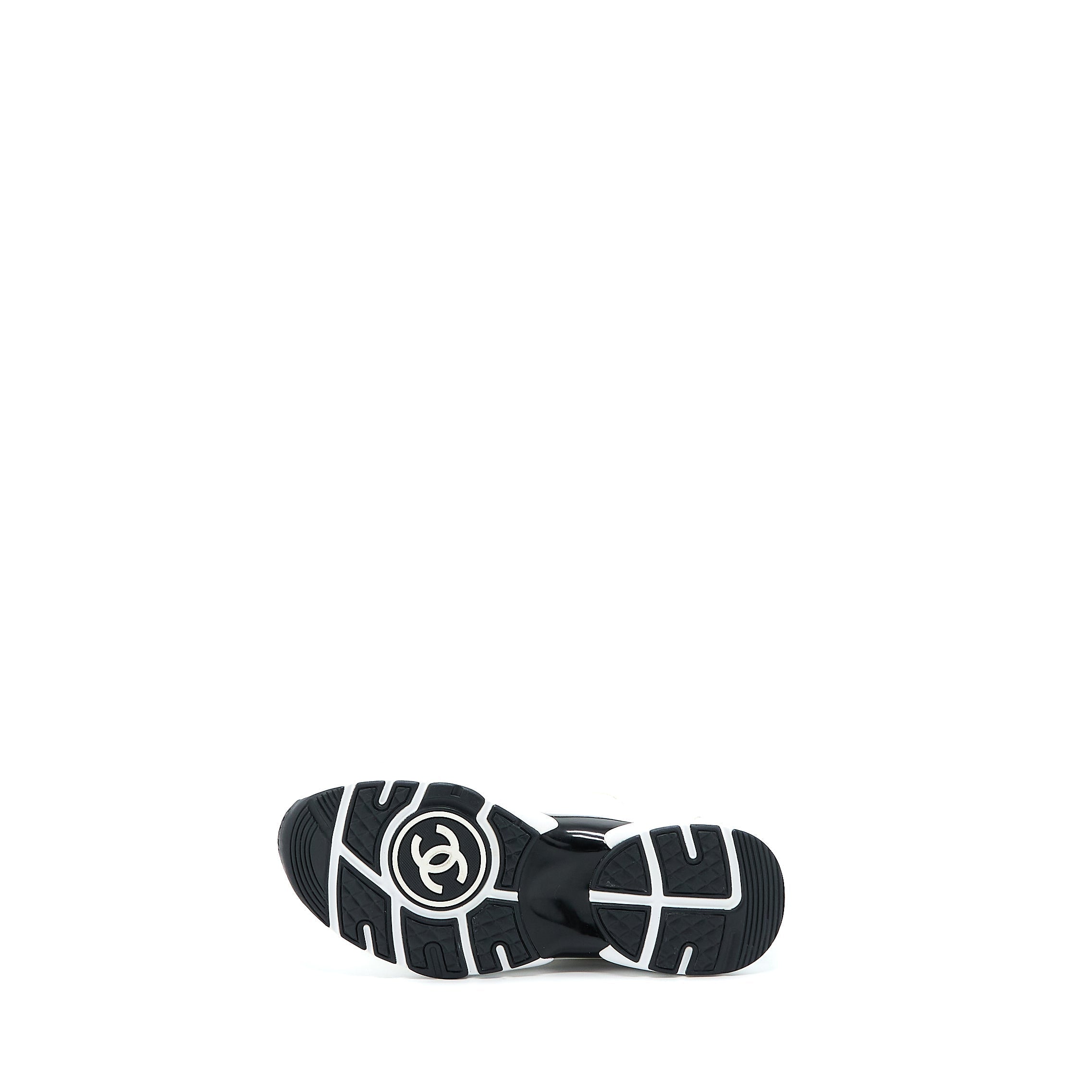CHANEL 22A TRAINERS PRINTED SUEDE CALFSKIN WHITE