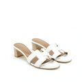 HERMES OASIS SANDAL BLANC