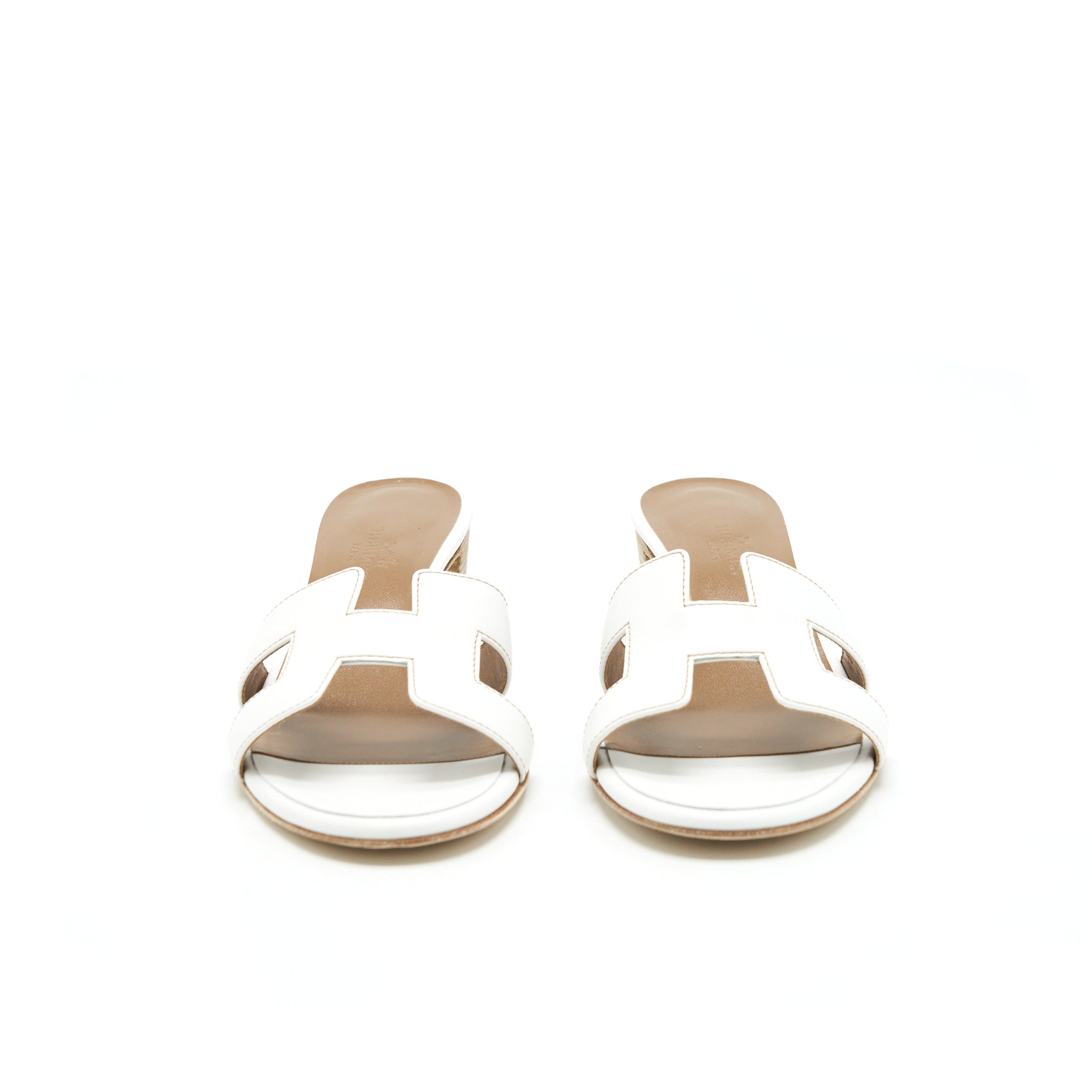 HERMES OASIS SANDAL BLANC