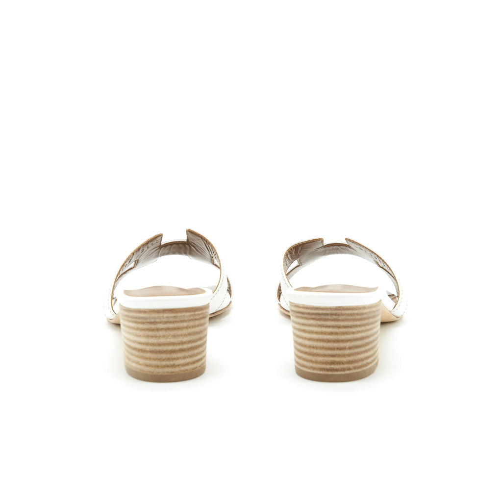 HERMES OASIS SANDAL BLANC