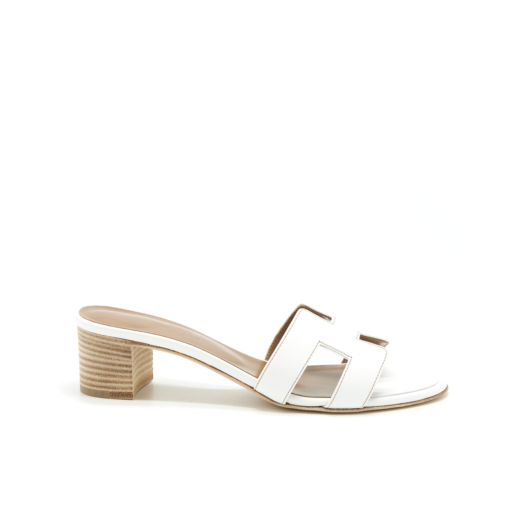HERMES OASIS SANDAL BLANC