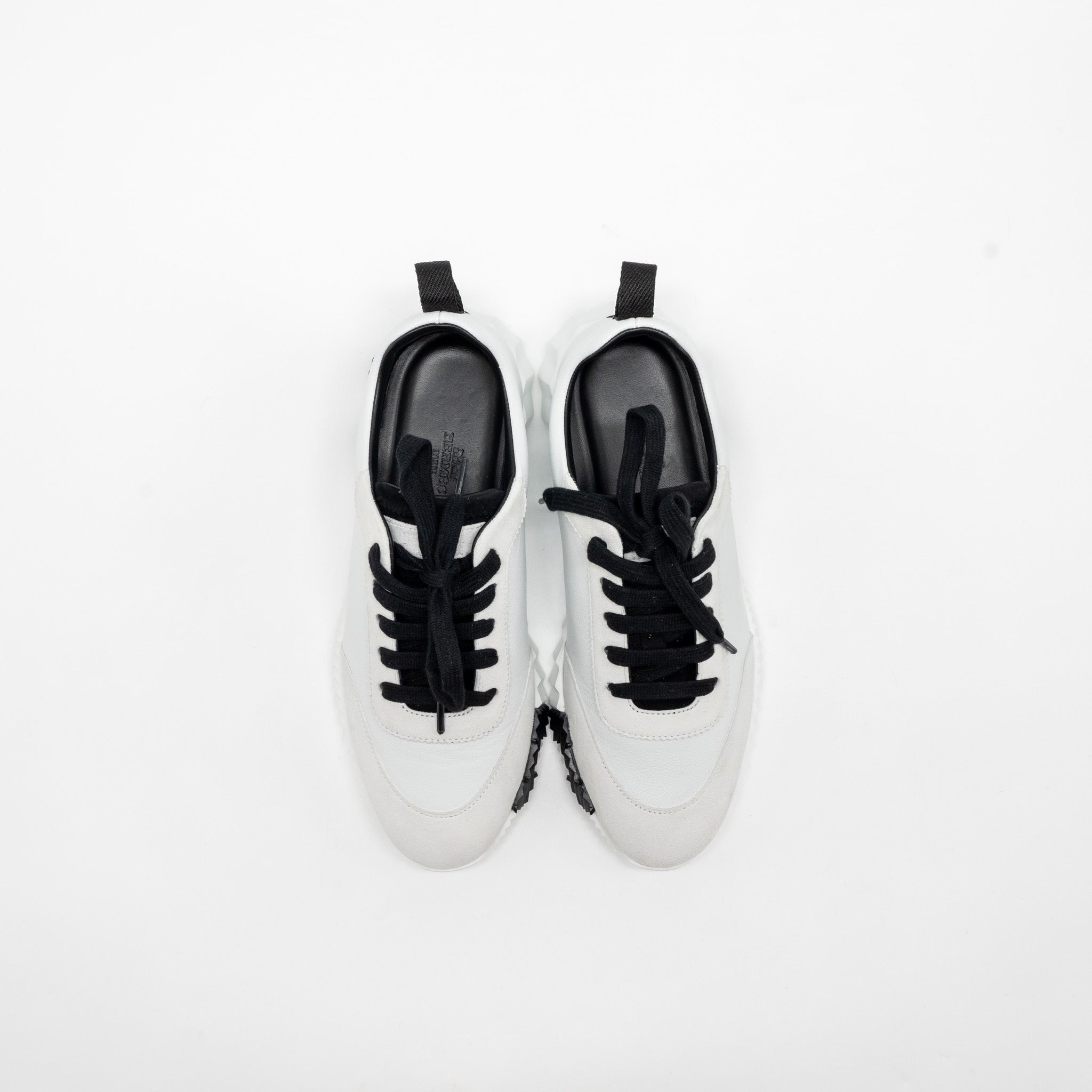 HERMES BOUNCING SNEAKERS CALFSKIN WHITE / BLACK