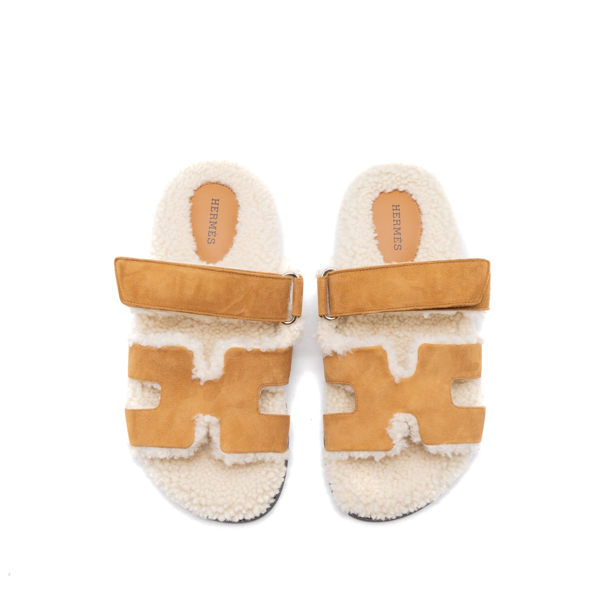 HERMES CHYPRE SANDAL BEIGE DOREEN/ECRU