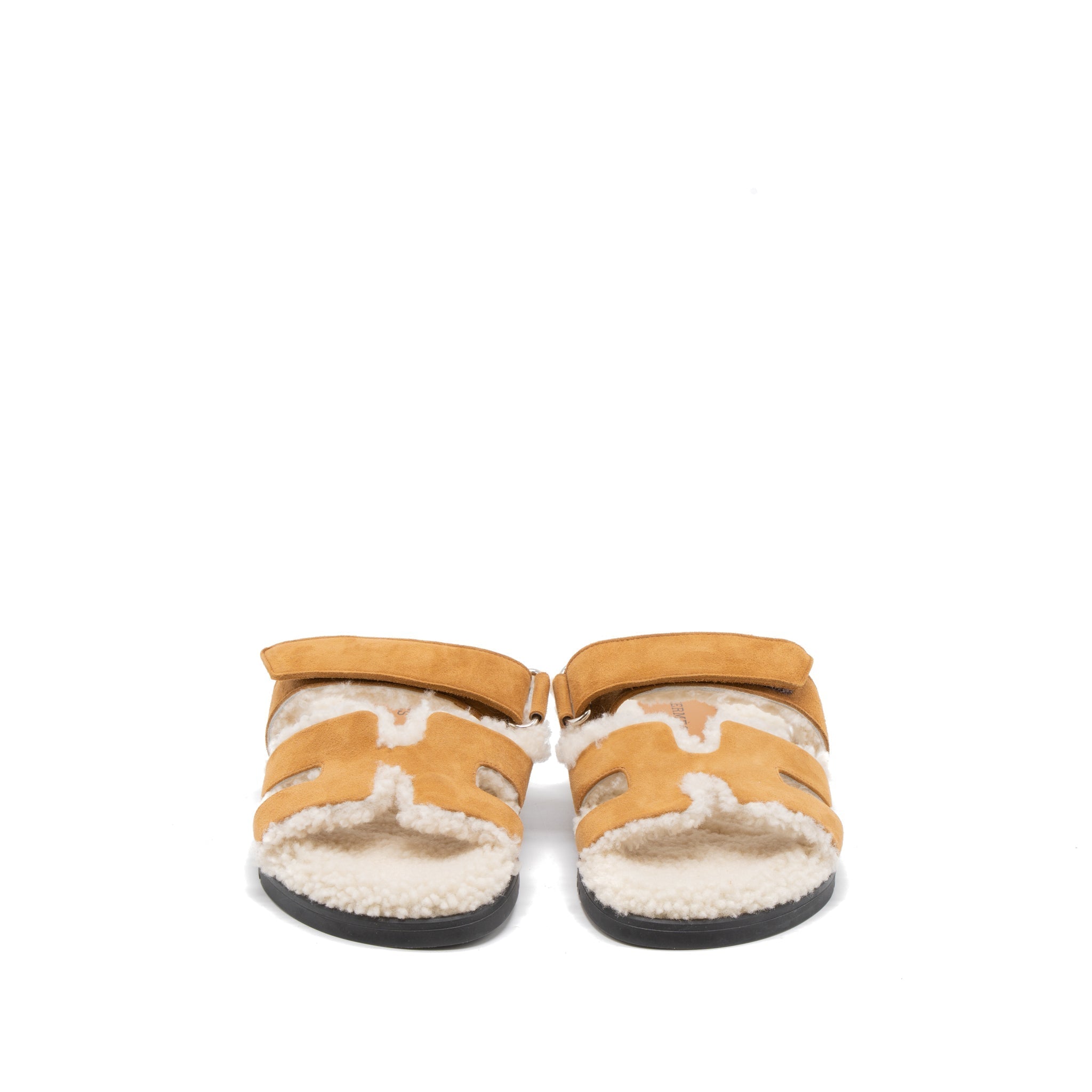 HERMES CHYPRE SANDAL BEIGE DOREEN/ECRU
