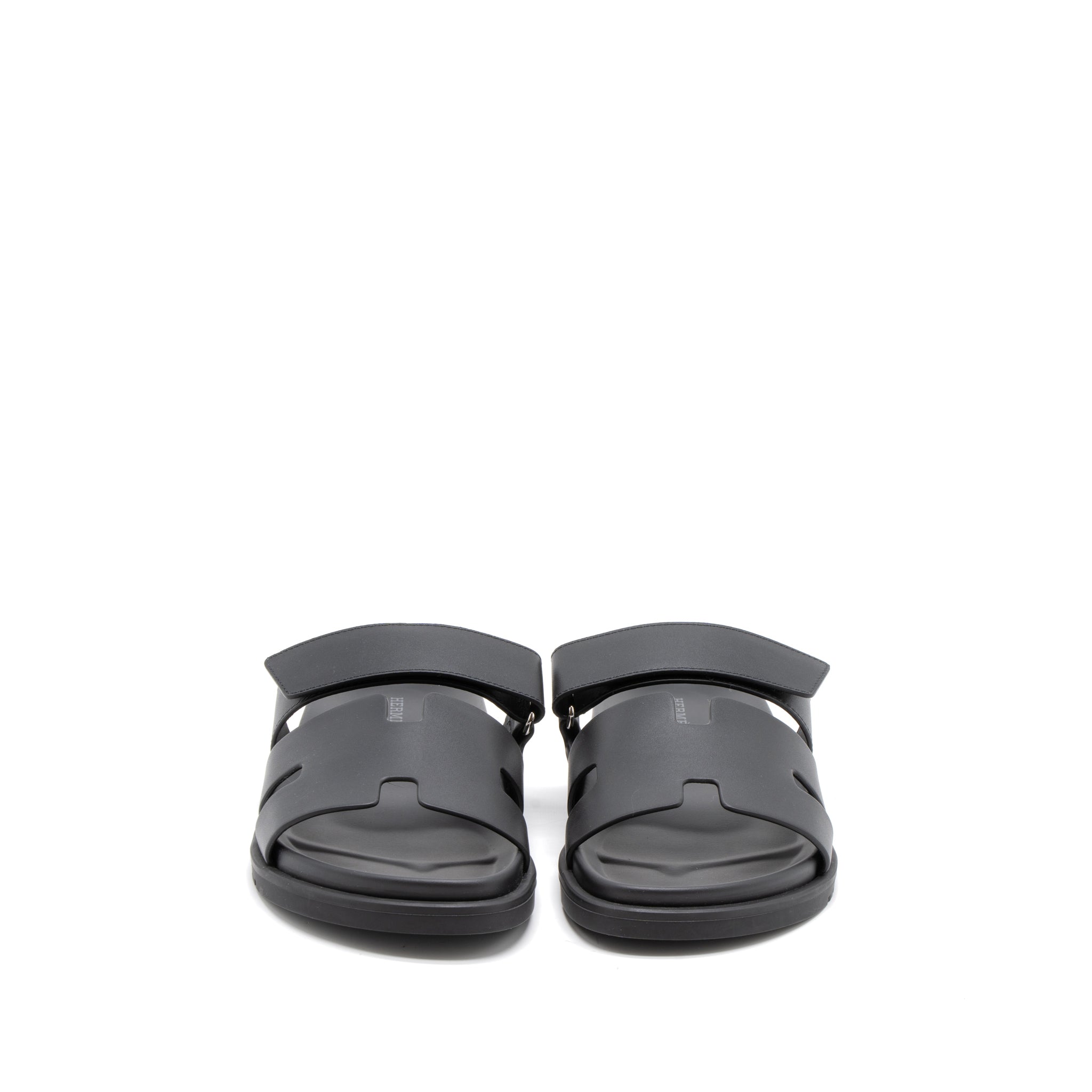 HERMES MEN’S CHYPRE SANDALS CALFSKIN BLACK