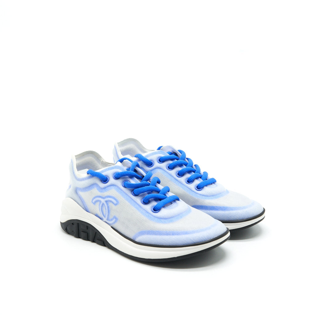 CHANEL CC LOGO SNEAKER BLUE