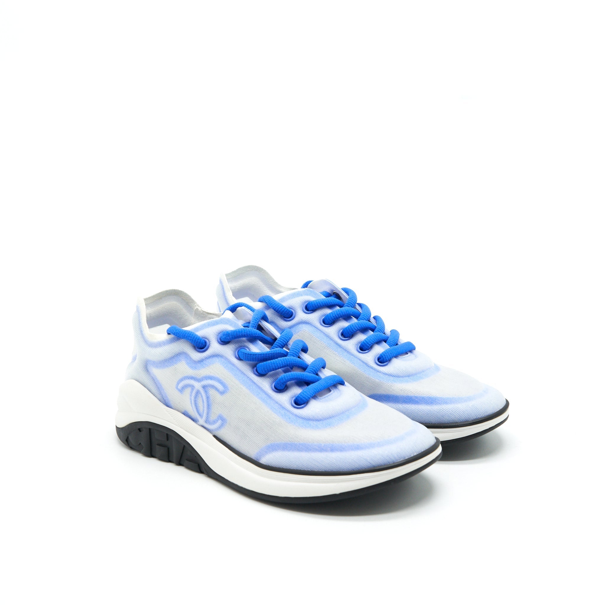 CHANEL CC LOGO SNEAKER BLUE