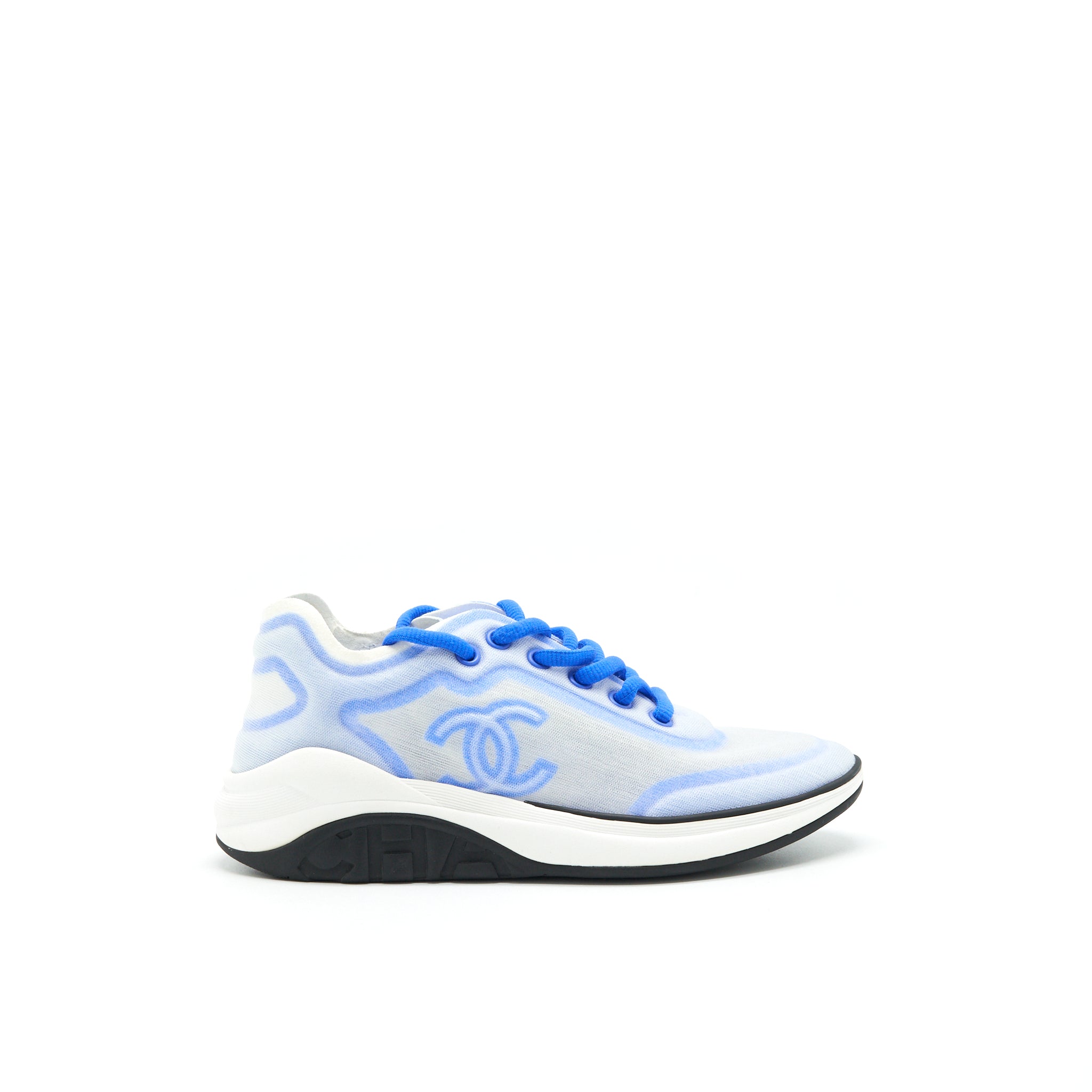 CHANEL CC LOGO SNEAKER BLUE