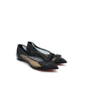 CHRISTIAN LOUBOUTIN POINTED FLAT IN BLACK