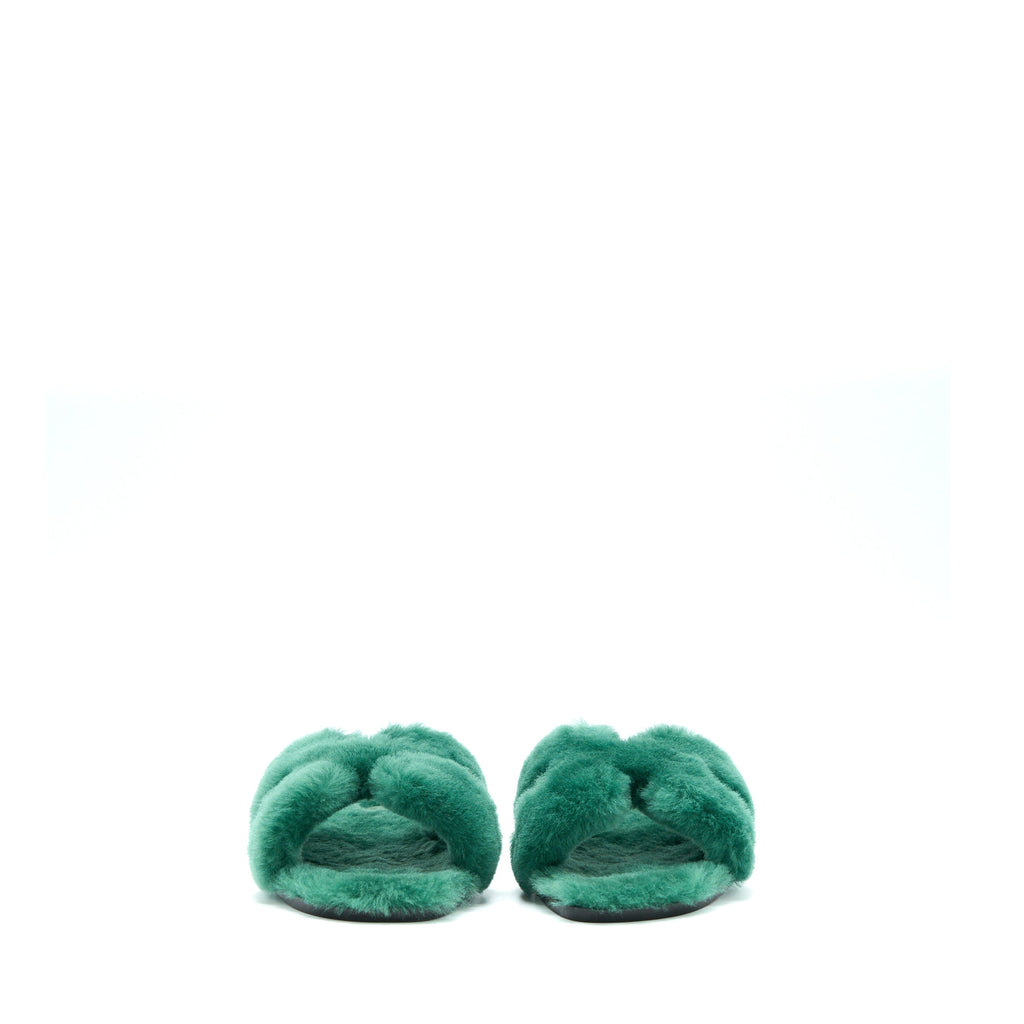 HERMES SANDAL ORAN PEAU GREEN