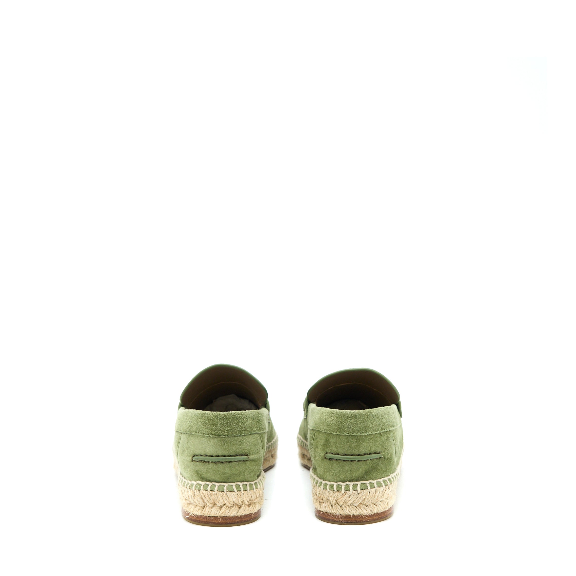 HERMES TRIP ESPADRILLE SUEDE/GOATSKIN KHAKI