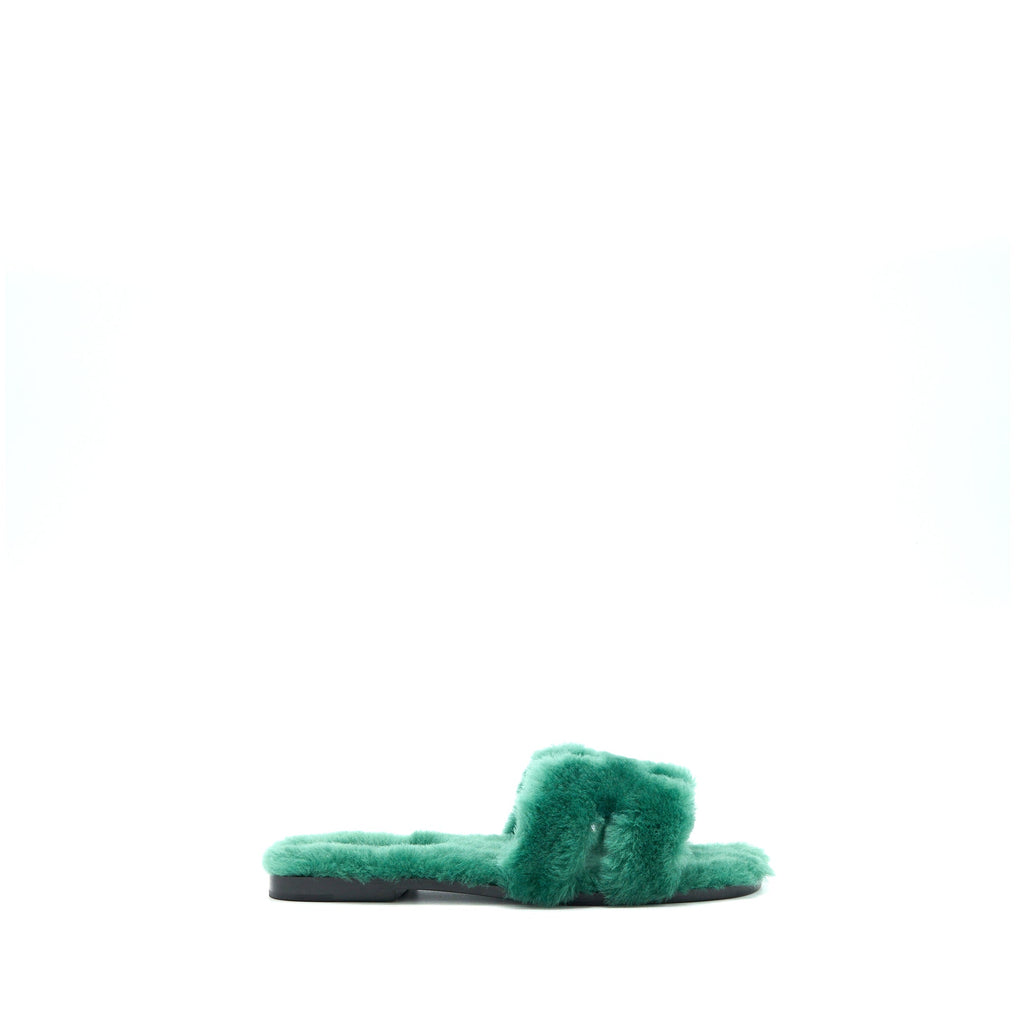 HERMES SANDAL ORAN PEAU GREEN
