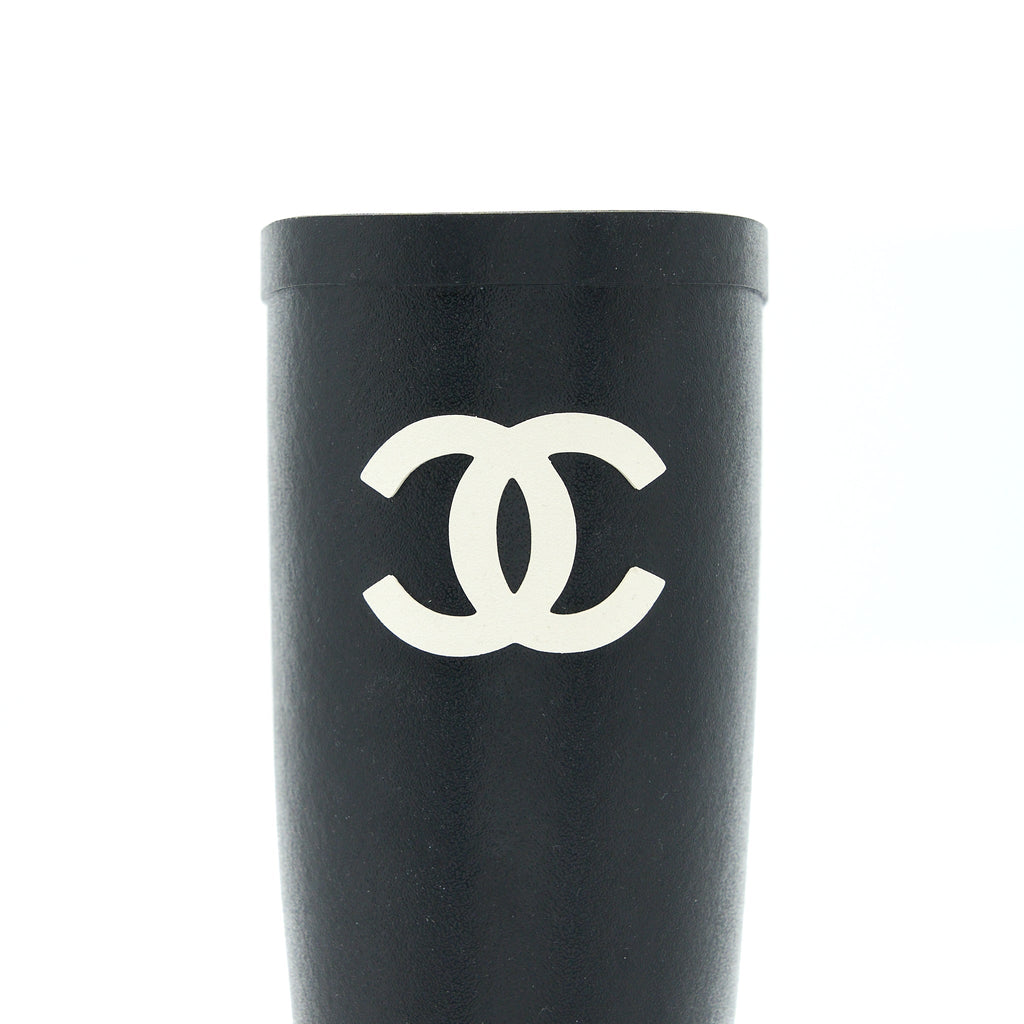 CHANEL RUBBER BOOST BLACK/WHITE