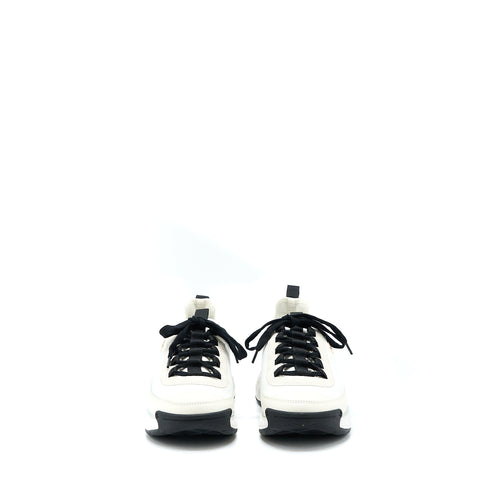 CHANEL SPORT TRAIL SNEAKER SUEDE/CALFSKIN WHITE/BLACK GHW