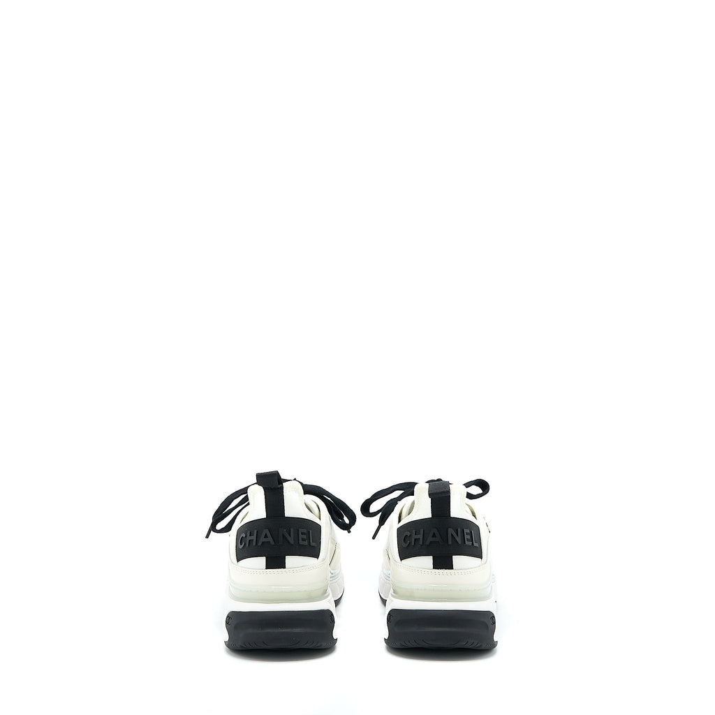 CHANEL SPORT TRAIL SNEAKER SUEDE/CALFSKIN WHITE/BLACK GHW